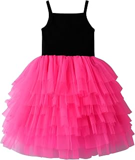 VIKITA Kids Girl Tutu Girl Sleeveless Casual Summer Party Dress for 2-8 Years