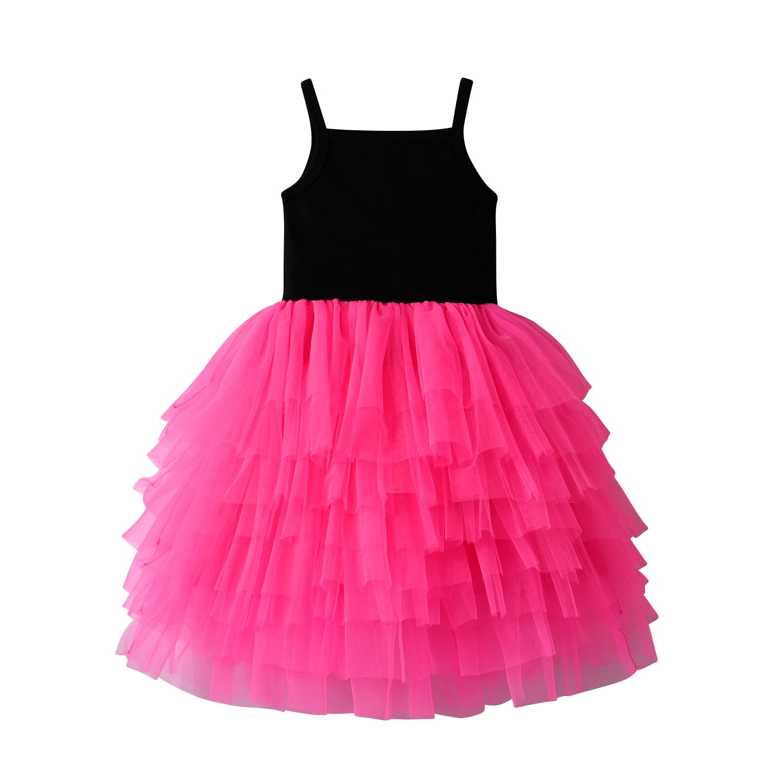 VIKITA Kids Girl Tutu Girl Sleeveless Casual Summer Party Dress for 2-8 Years