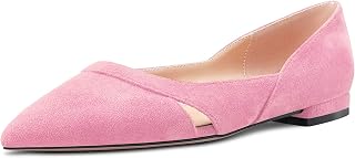 Castamere Women's Low Heel Heel Pointed Toe Slip-On Pumps Wedding Classic 1 CM Heels