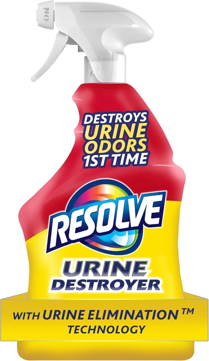 Resolve Urine Destroyer Enzyme Cleaner Spray, Pet Carpet Cleaner Solution | Enzy