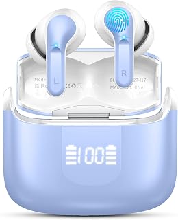 Ordtop Bluetooth 5.4 Earbuds, 6D Stereo Wireless Headphones, 50Hrs Ear Buds