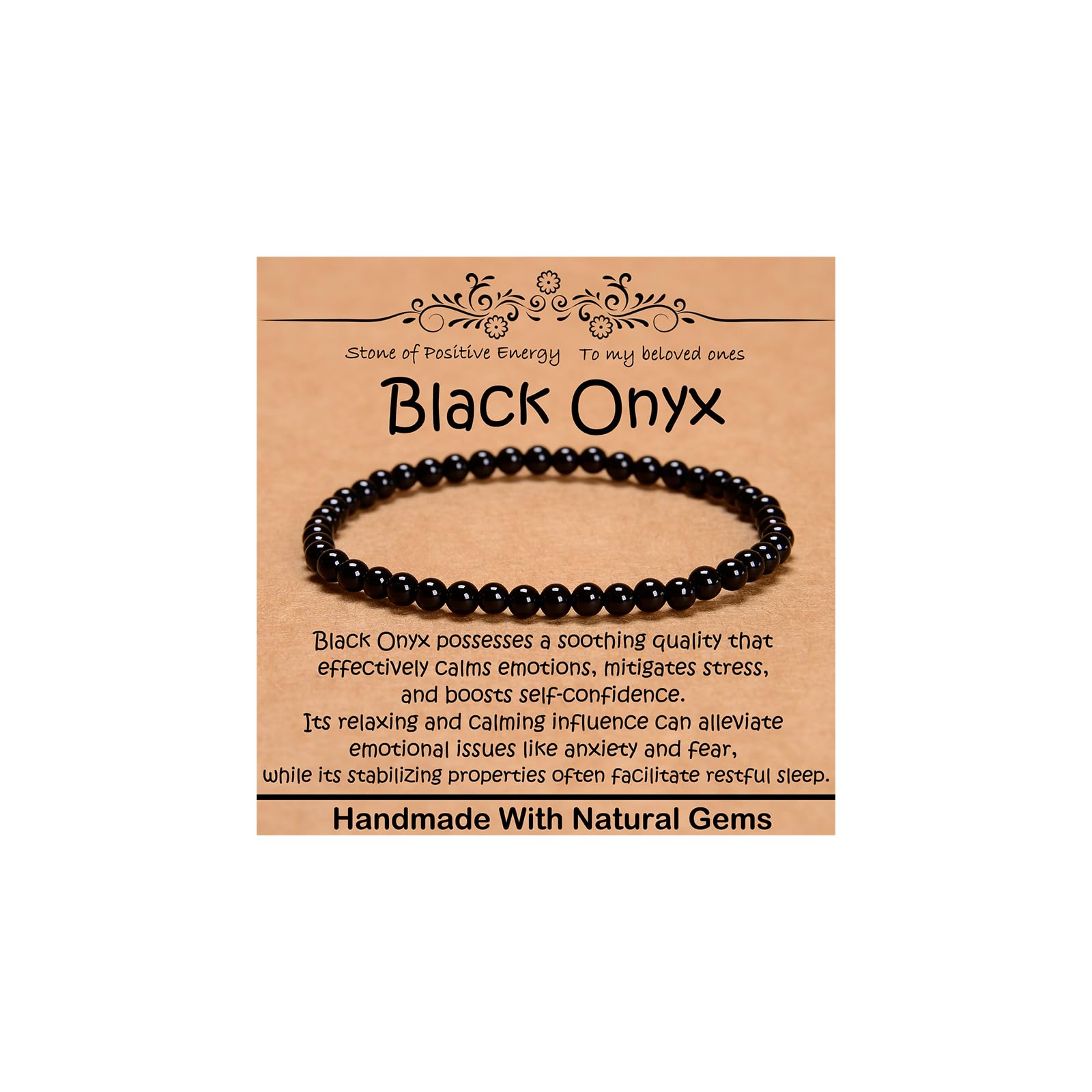 CHCCOYE Natural Healing Gemstone Bracelet Handmade Yoga Stretch Elastic Bracelet