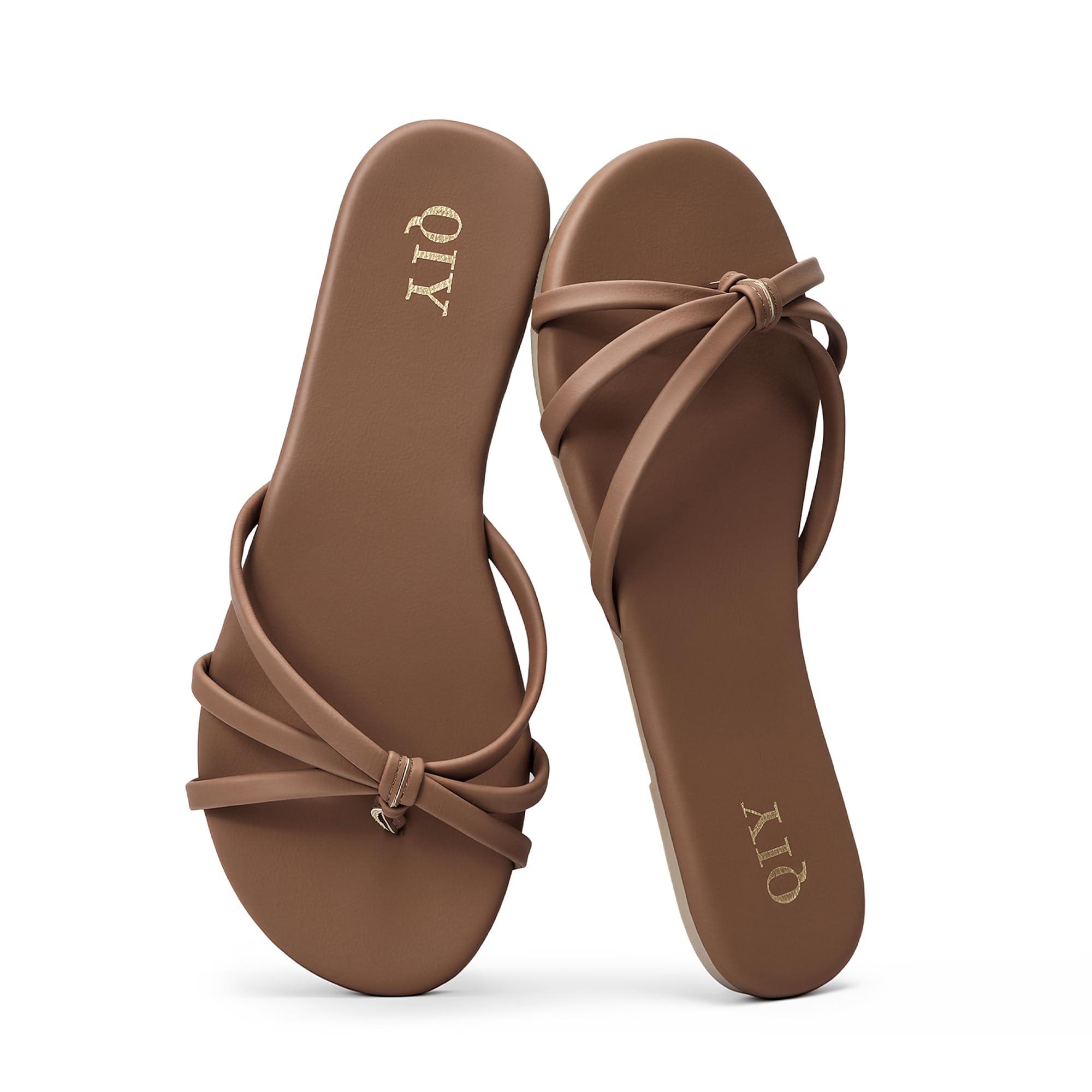 Women's Flip Flops Flat Sandals Slip on Slide Sandals Summer Thong Flats