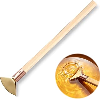 Lanties Tjanting Tool for Batik Wax, Copper Batik Needle, Medium | Traditional Batik Kit with Wood Handle, Even Heat Distribution, Wax Applicator for Batik Fabric, Silk Art, Pottery, DIY Craft