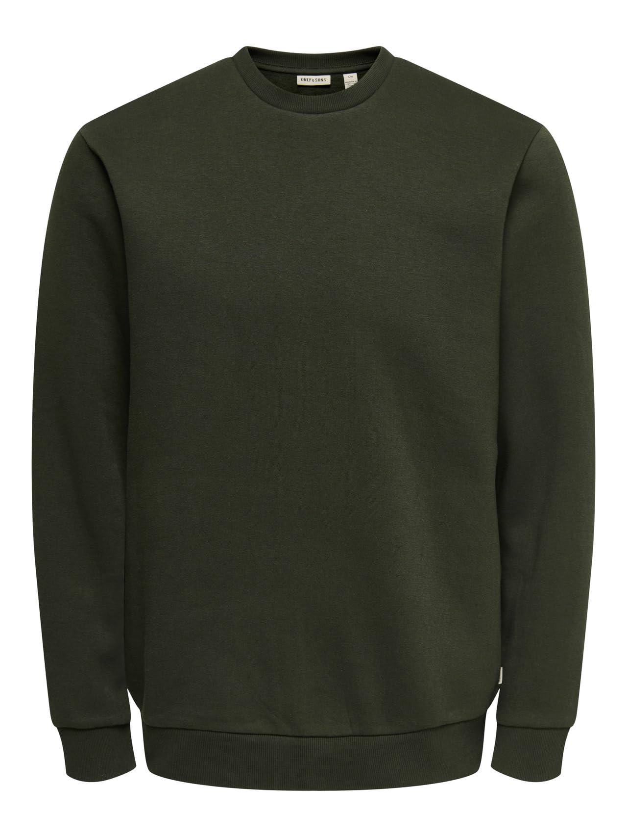 ONSCERES Men's Basic Regular Fit Long-Sleeved Sweatshirt without Hood