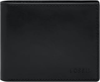 Fossil Men's Bifold Wallet, Rowan Black, One Size