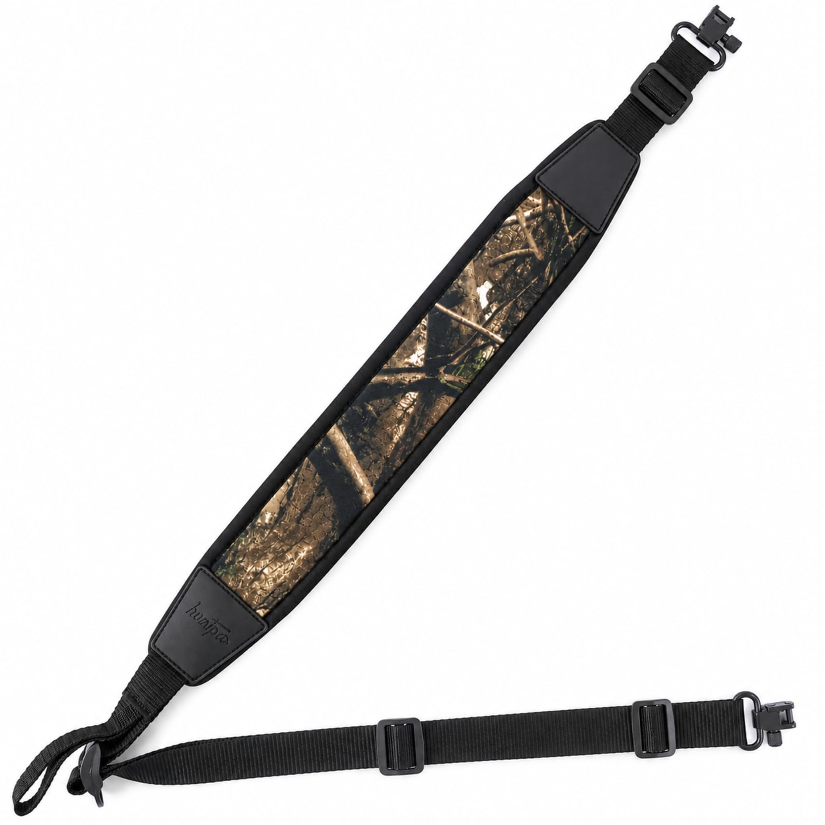 HUNTPAL Two Point Gun Sling, Rifle Shotgun Sling with Removable Swivels | Neopre