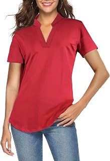 CEASIKERY Women V Neck Blouse Casual Tunic Shirt