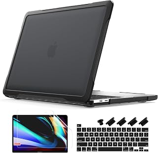 Batianda 4-in-1 Ultimate Case for MacBook Pro 13 inch 2022 2020, Black