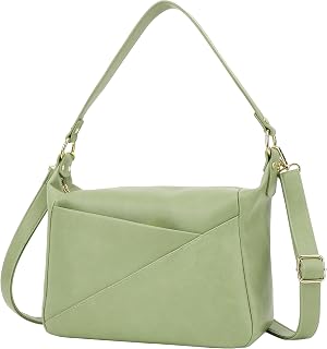 Crossbody Purses for Women, Medium Vegan Leather Hobo Bag