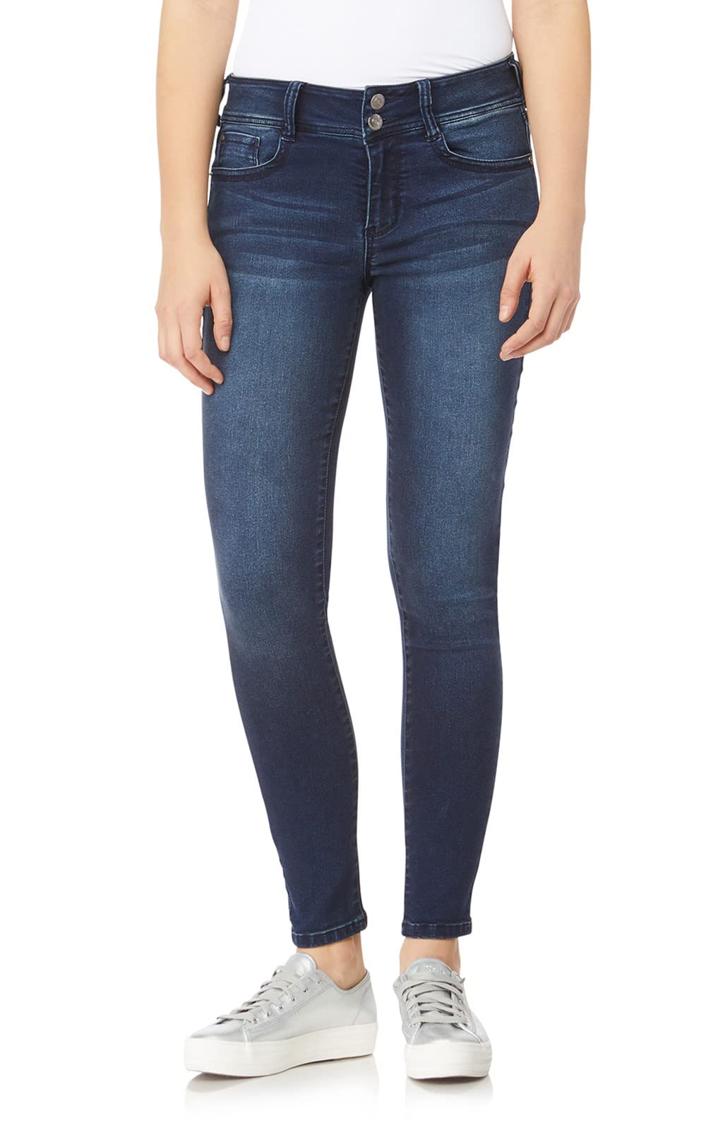 WallFlower Women's Ultra Skinny Mid-Rise Insta Soft Juniors Jeans (Standard and 