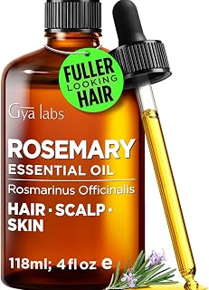 100% Pure Rosemary Essential Oil for Skin & Diffuser - 4 Fl Oz | 100% Pure Rosemary Oil for Fuller Looking Hair & Clear Skin, made for Fine & Thinning Hair, Nightly Scalp Routine
