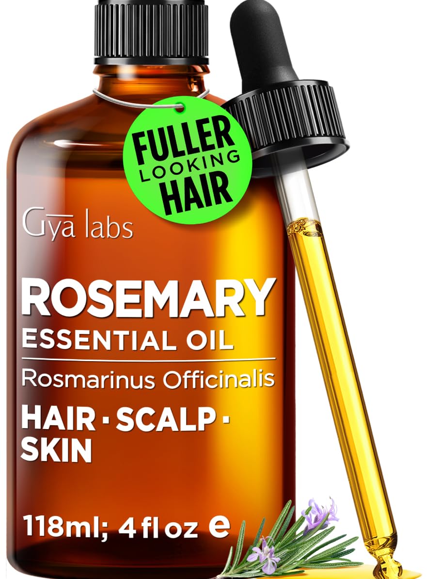 100% Pure Rosemary Essential Oil for Skin &amp; Diffuser - 4 Fl Oz | 100% Pure R