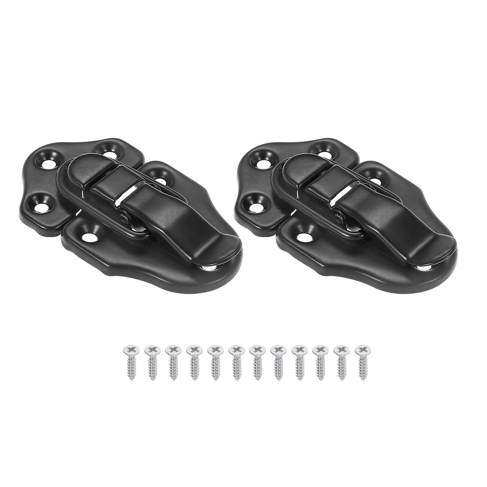 Retro Style Toggle Latch 2 Pack Small Vintage Metal Boxes with Screw Mounting fo