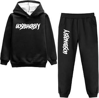 amropi Boy's Winter Tracksuit Pullover Hoodie Jogging Pants Set 2 Pieces Sweatsuit