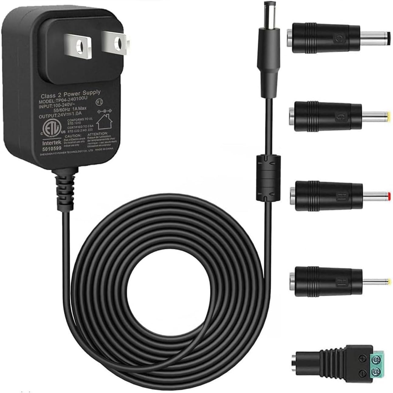 HY1C 18V 1.0A Power Cable,AC/DC 100-240V Universal Supply Adapter | 6FT Long Pow