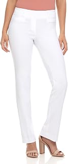 Rekucci Women's "Comfort Fit Easy Slip On" Stretch Half Flared Trousers