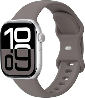 Sport Band Compatible with Apple Watch 49mm 46mm 45mm 44mm 42mm 41mm 40mm 38mm Women Men, Replacement Soft Silicone Sport Strap Wristbands for iWatch Series 11/10/9/8/7/6/5/4/3/2/1 Ultra SE