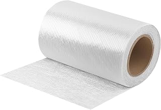 ZXQDRE 1708 Biaxial Fiberglass Cloth Mat Roll 8" x 360" for Resin | Heavy-Duty 10 Yards Long Fiber Glass Cloths, Epoxy & Polyester Compatible Fiberglass Sheet, for Boat, Auto, Roofing Repair