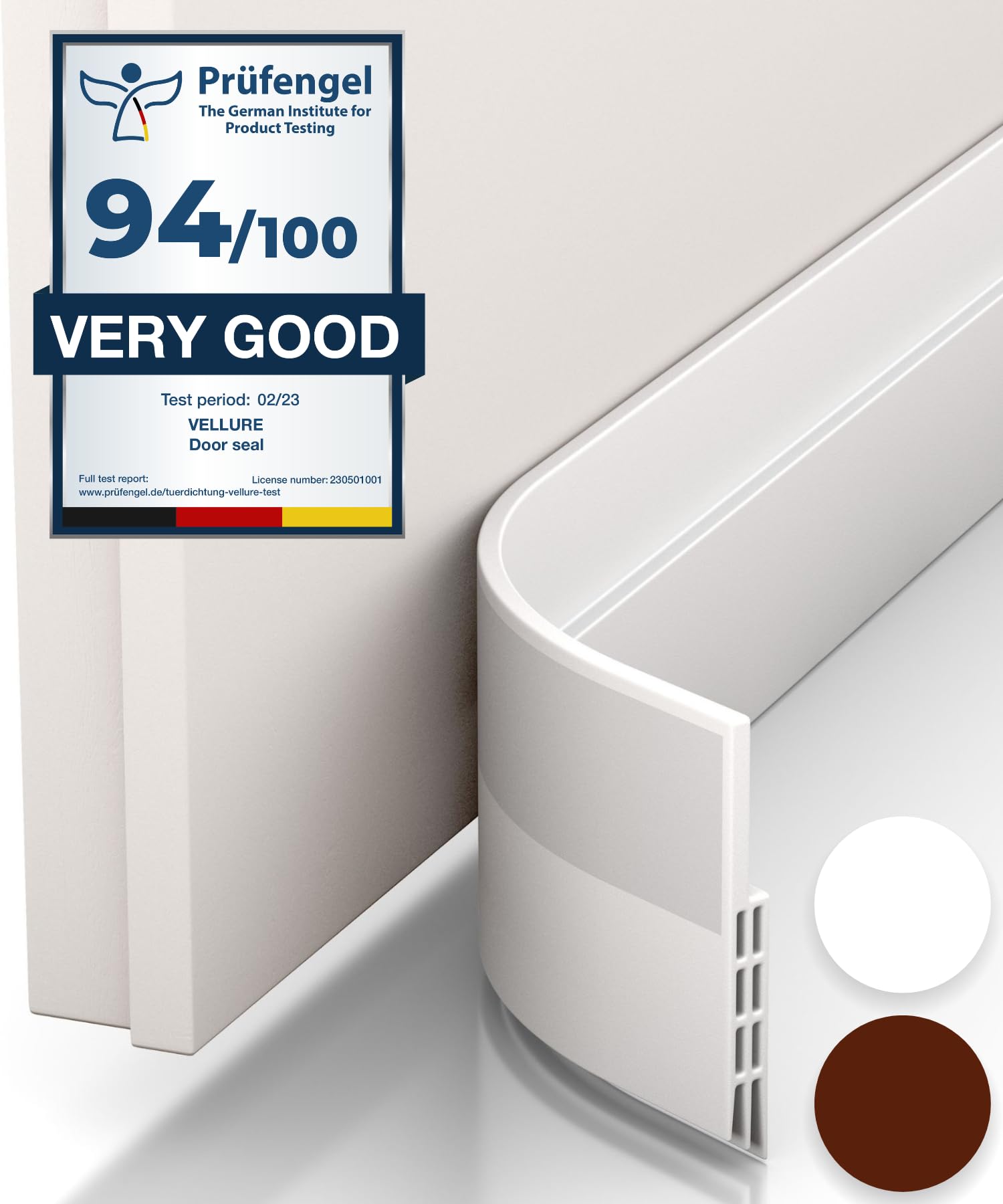 Vellure® Door Draft Stopper for Bottom of Door - Premium Door Sweep for Bottom o