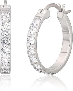 Limerencia Titanium Hoop Earrings for Women, G23 Hypoallergenic Hoop Earrings with Medical Hypoallergenic Sanitary Plug for Sensitive Ears