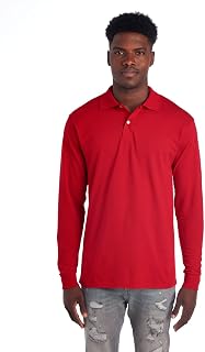 Jerzees Long Sleeve Polo Shirts, SpotShield Stain Resistant, Sizes S-2x Men's Polo Shirt (Pack of 1)
