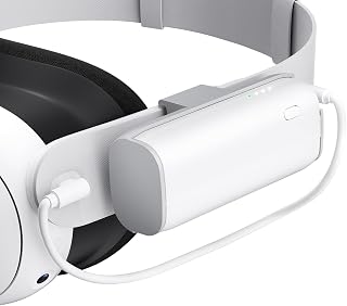 SUPERUS Battery Pack for Meta Quest 3/3S & Oculus Quest 2, 5000mAh, PD20W Fast Charging, Extra 2-3H Playtime, Compatible with Original & Elite Straps, Lightweight Portable Rechargeable VR Accessories