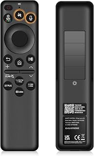 BN59-01480A / TM2360E AI Voice Remote Control with Rechargeable Solar Cell for Samsung TV,Compatible with Samsung 2023-2025 Neo QLED 8K Smart TVs, HDR Ultra HD