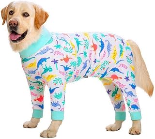 Dog Jumpsuit Soft Comfortable Full Coverage Pet Supplies Coat Shirt Pet Recovery Suit Nursing Tummy Weaning Sterilization Dog Clothes (White)