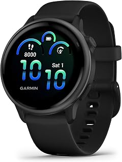 Garmin vívoactive® 6, Health & Fitness GPS Smartwatch, 42mm, Slate | 24/7 Health Monitoring, Built-In Sports Apps, Sleep Coach, Body Battery™ Energy Monitoring, Daily Suggested Workouts
