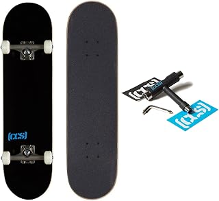 [CCS] Skateboard Complete | Maple Wood | Professional Grade | Fully Assembled with Skate Tool & Stickers | Adults, Kids, Teens, Youth | Boys & Girls