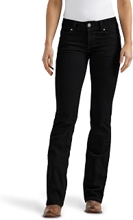 Wrangler Women's Western Plus Size Mid Rise Stretch Boot Cut Jean