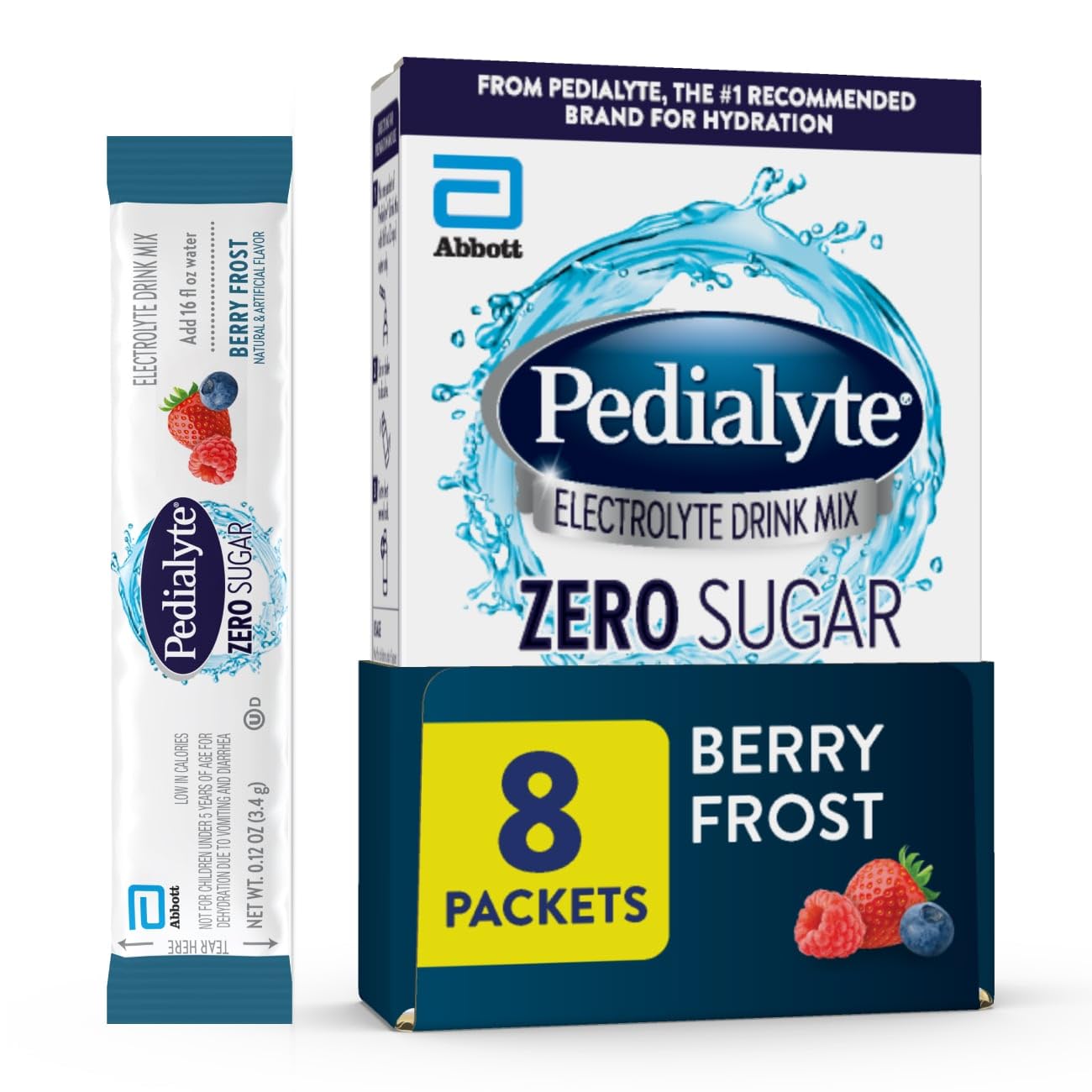 Pedialyte Electrolyte Drink Mix With Zero Sugar | Hydration With Key Electrolyte
