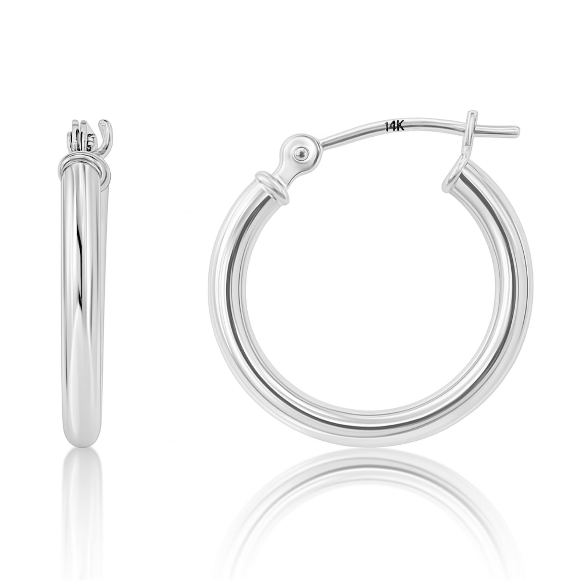 Solid 14k Gold Hoop Earrings for Women | 14k Gold Hoop Earrings | 14k Real Gold 