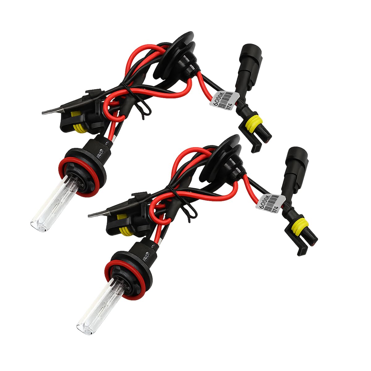 FALVFUN 2PCS 9005 HID Car Xenon Bulbs, 35W 12V 6000K Waterproof Vehicle Headligh