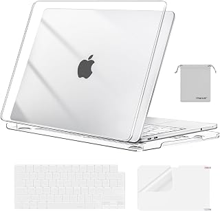 MOSISO Compatible with MacBook Neo Case 13 inch 2026 A3404 A18 Pro Chip | 4 in 1 Kit Precision Fit Crack & Scratch Resistant Protective Hard Shell Case Cover, Crystal Clear