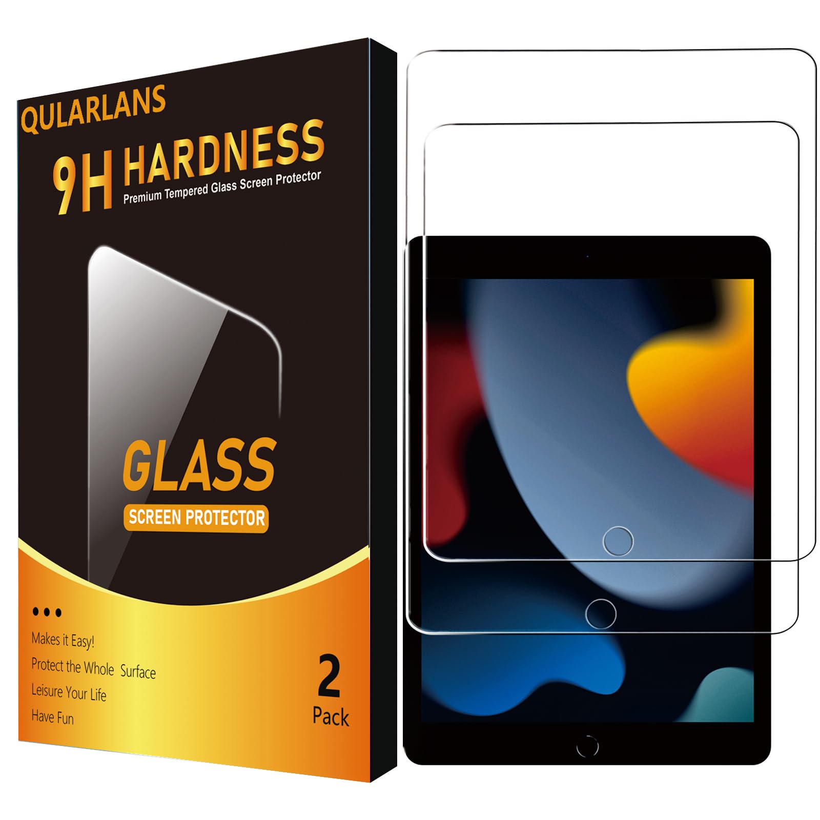 Qularlans Screen Protector for iPad 9th/8th/7th Generation (10.2 Inch, 2021/2020