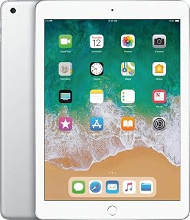 Apple iPad (6th Generation, 9.7-inch, 2018), 32GB, Wi-Fi + Cellular, Silver (Renewed)
