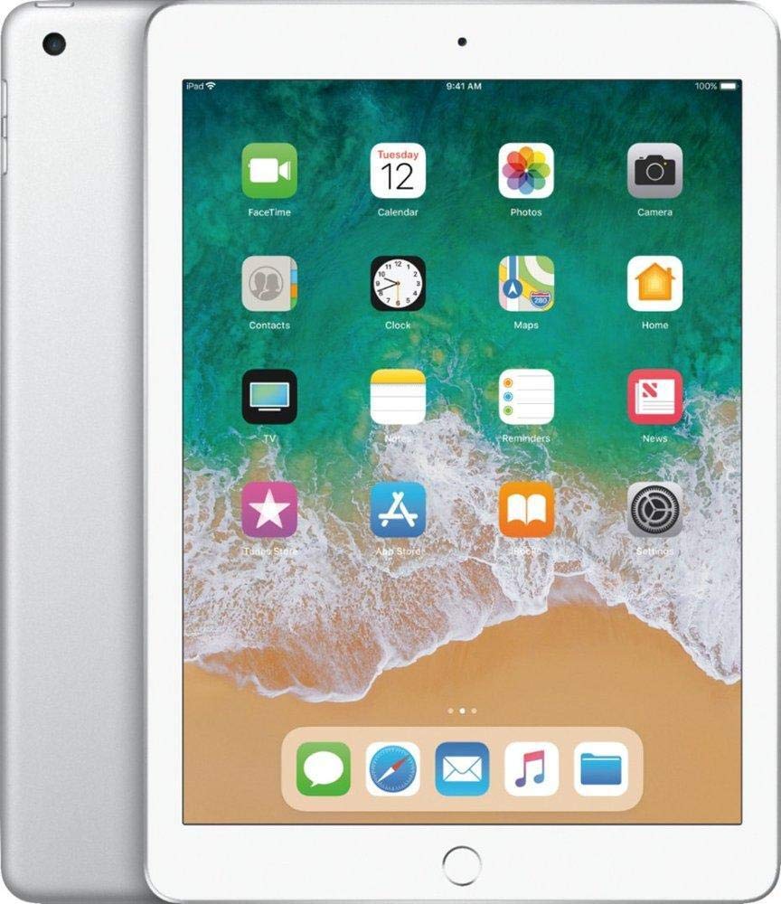 Apple iPad (6th Generation, 9.7-inch, 2018), 32GB, Wi-Fi + Cellular, Silver (Ren