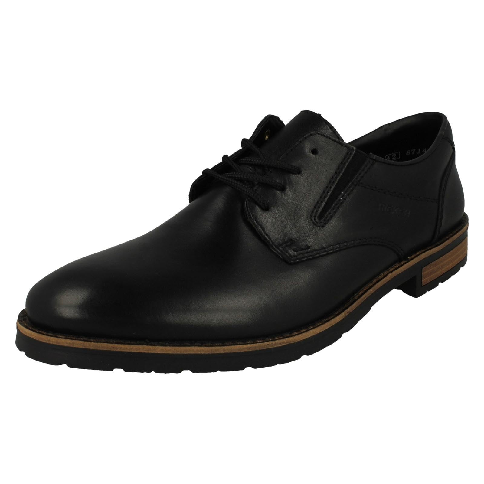 Rieker 14621 Leather semi Formal Shoes with Contrasting Natural Leather Welts.