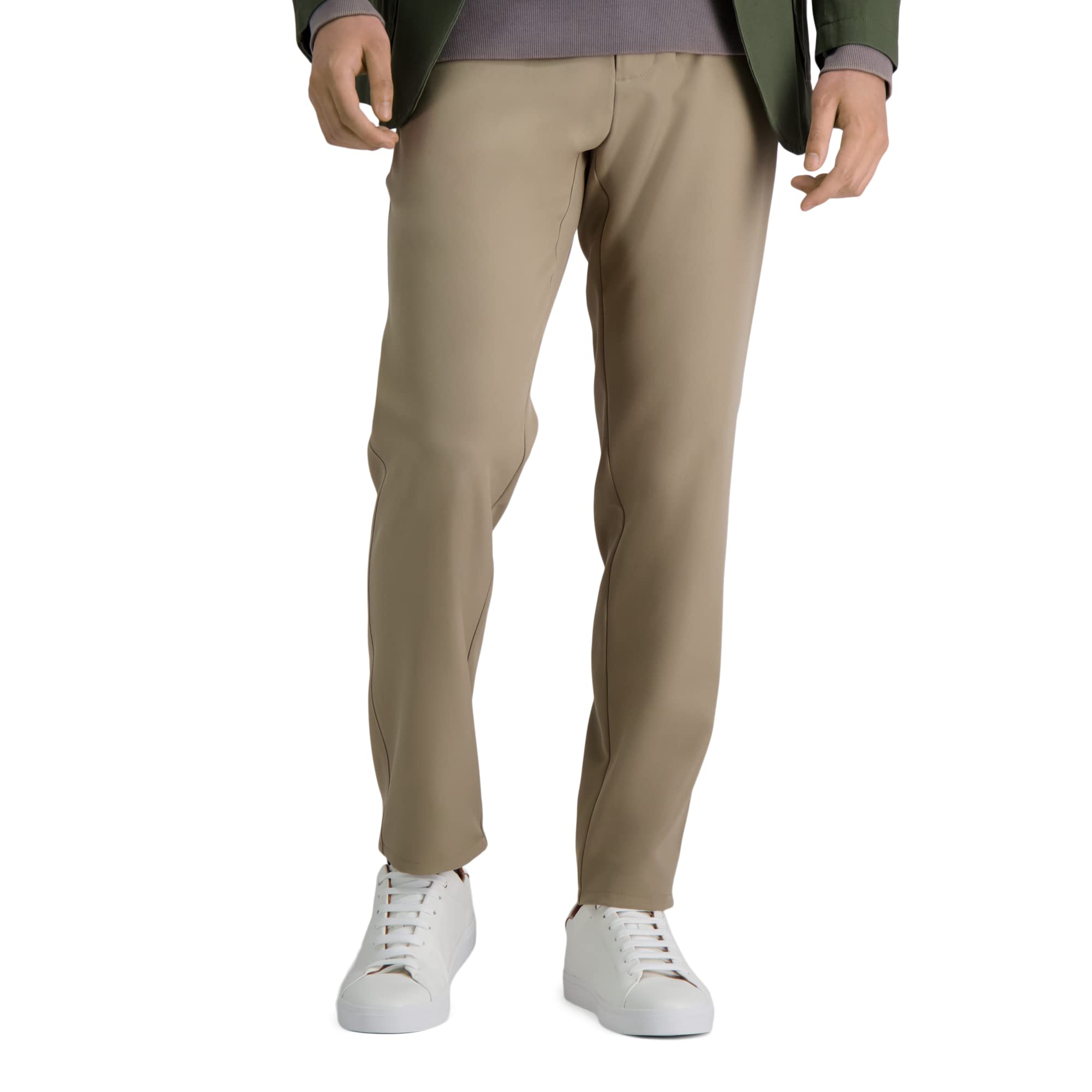 Haggar Herren Hose The Active Series™ Slim Fit Flat Front Pant