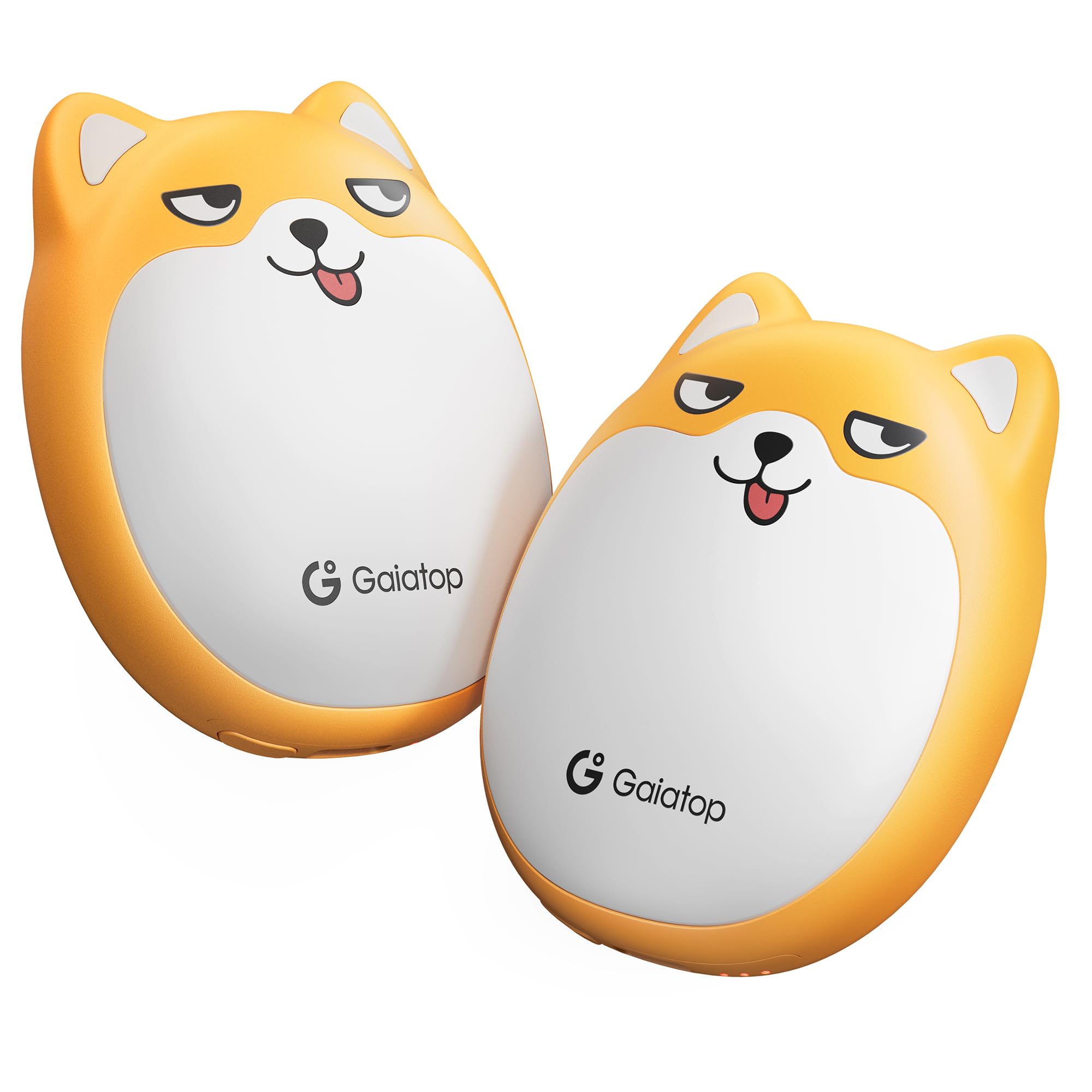 Gaiatop Rechargeable Hand Warmers 2 Pack, Cute Dog Magnetic Design | Ultra-Slim 