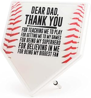ChalkTalkSPORTS Premier Baseball Home Plate Plaque | Dear Dad