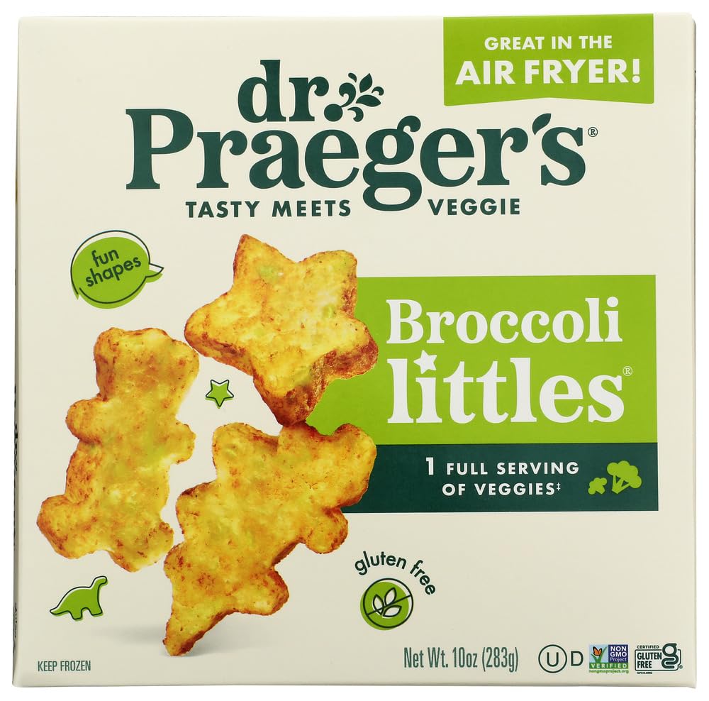 Dr. Praegers, Kids Broccoli Littles, 10 oz | Broccoli and potato snacks in fun s