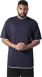 Urban Classics Men's Tall T-Shirt Short Sleeve Black Oversized