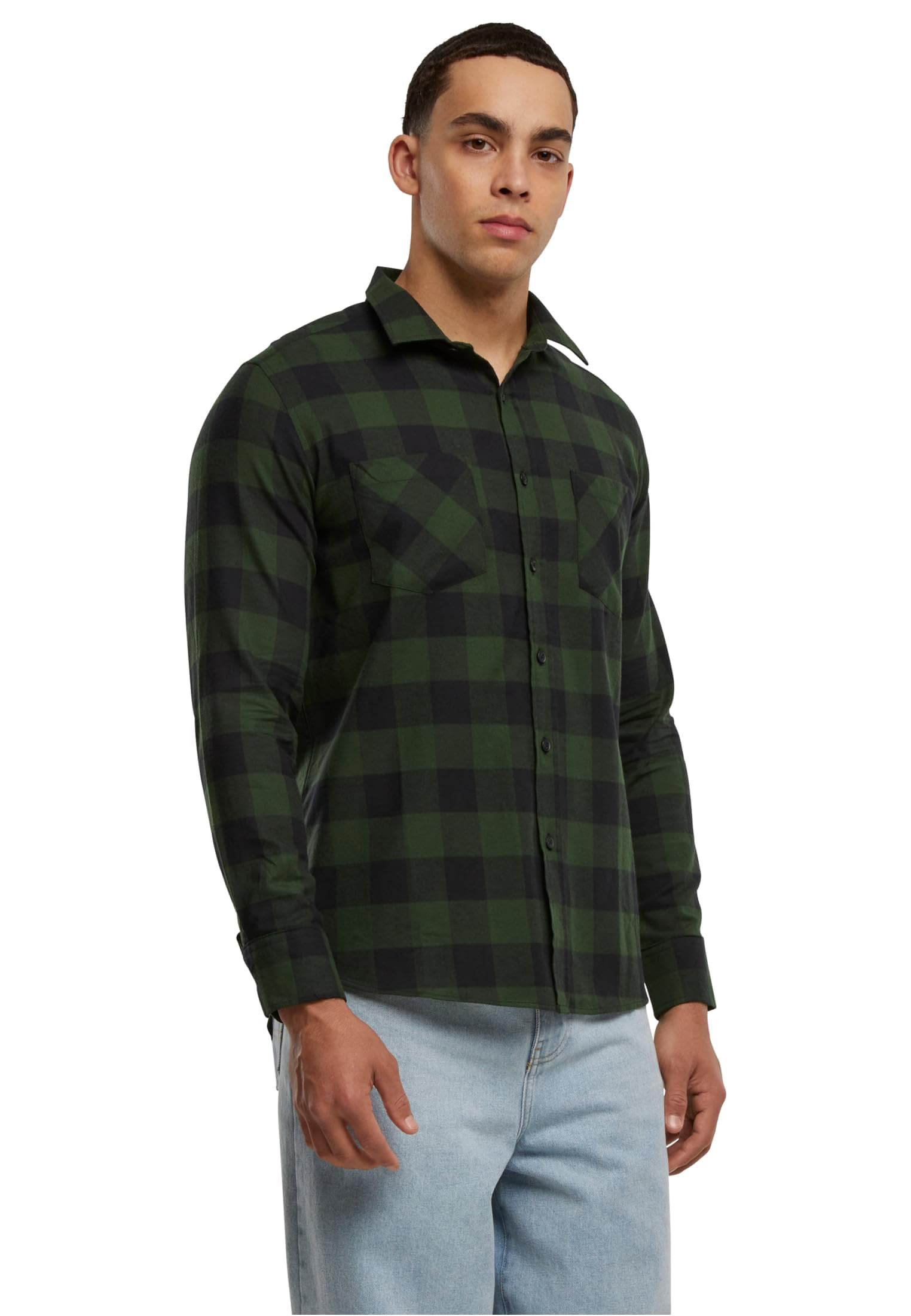 Urban Classics Men's Checked Flannel Casual Shirt, Regular Fit