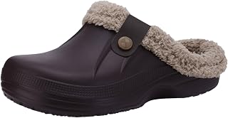 Beslip Classic Fur Lined Clog Winter Waterproof Home Slippers for Women