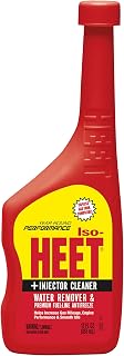 HEET Iso-HEET Water Remover &amp; Gas Line Antifreeze, 12 oz | Dry gas fuel additive that removes water, helps prevent fuel line freeze-up, and cleans injectors year-round.