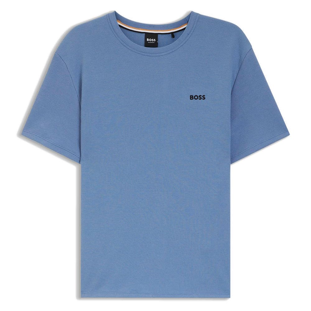 BOSS Mens Bodywear Waffle T-Shirt with Structured