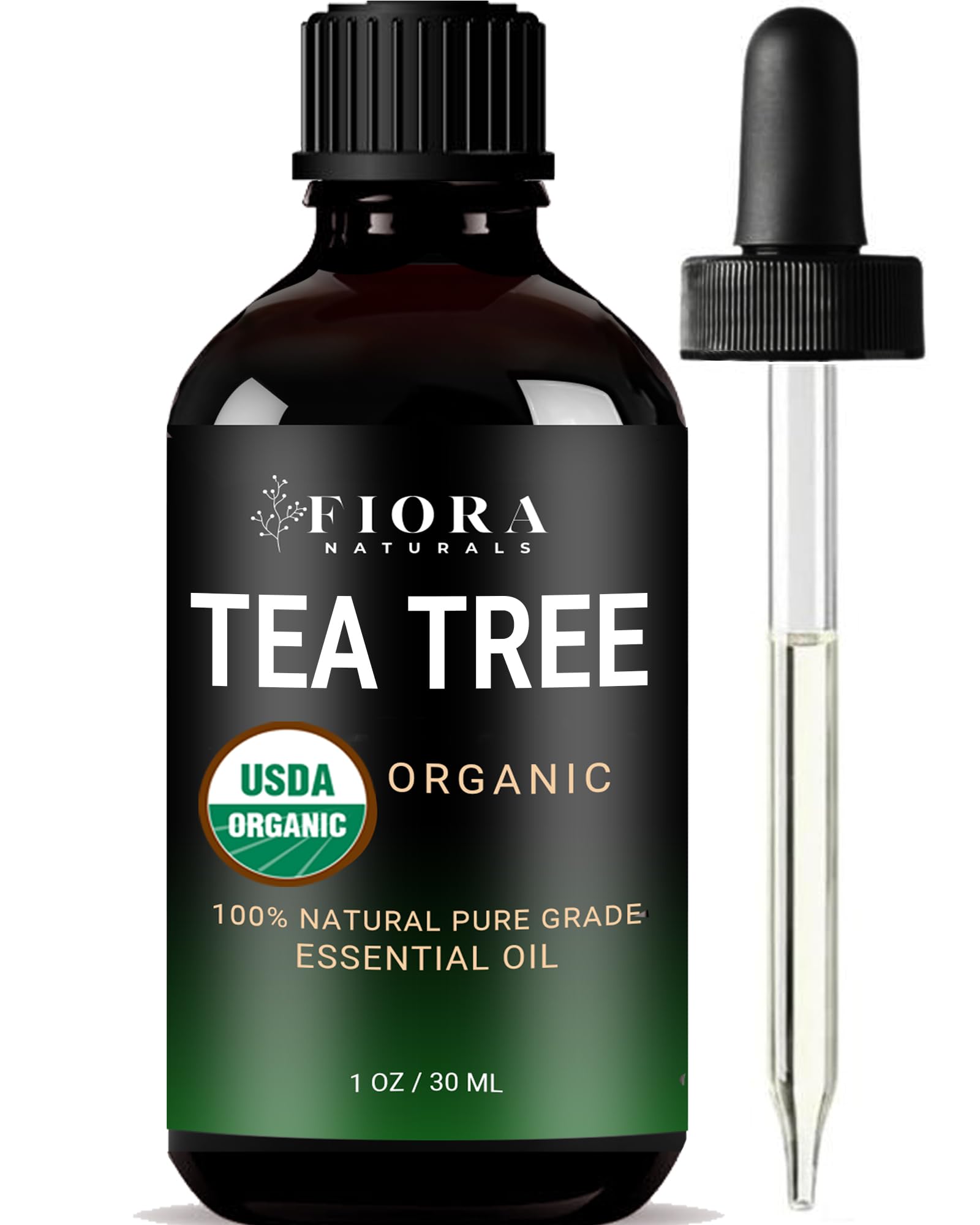 Fiora Naturals Tea Tree Oil, 100% Pure Organic Tea Tree Essential Oil 1 oz | USD
